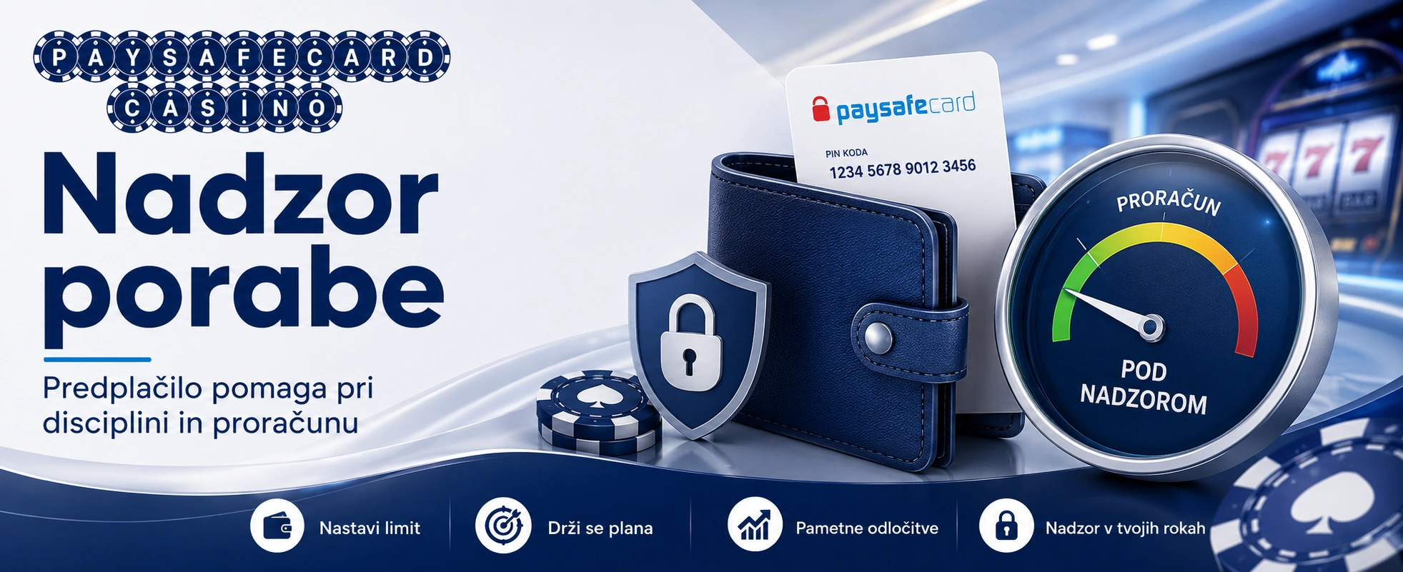 Nadzor porabe s predplačniškim Paysafecard bonom
