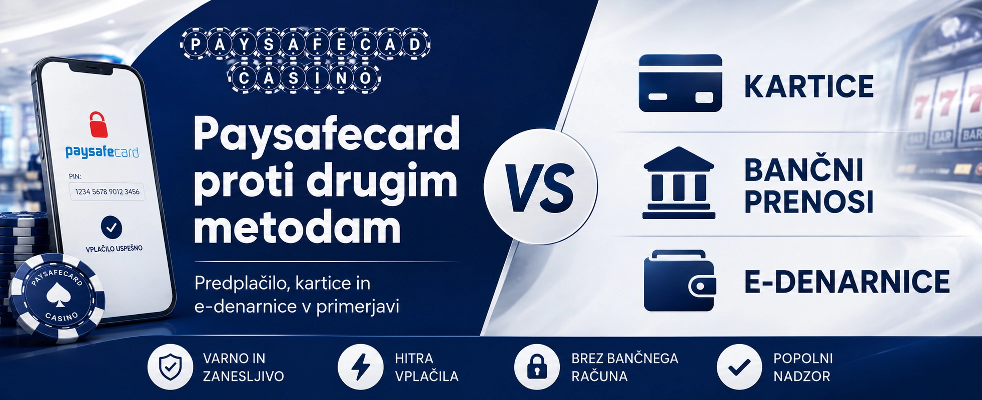 Primerjava Paysafecard z drugimi plačilnimi metodami